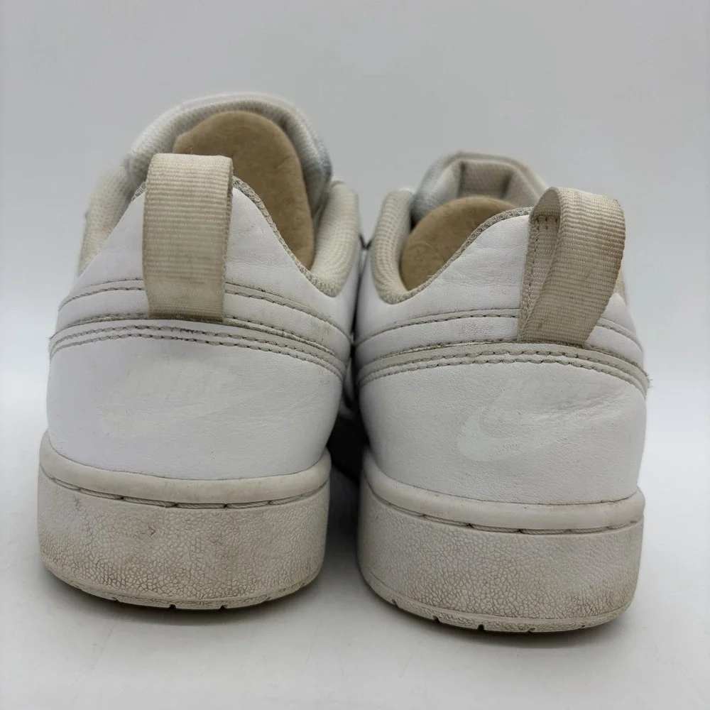 Nike Youth 7 7Y Athletic Shoes Court Borough Low Recraft All White BQ5448-100